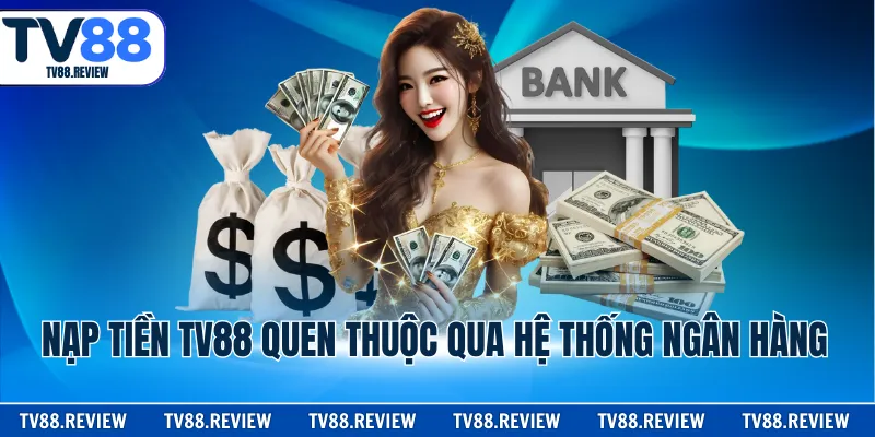 Nạp tiền TV88 quen thuộc qua hệ thống ngân hàng